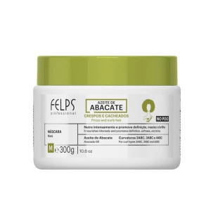 MÁSCARA CAPILAR FELPS 300G - CACHOS - AZEITE DE ABACATE