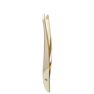 PINÇA KLASS VOUGH - PONTA DOURADA DIAGONAL - (TW-1077G)