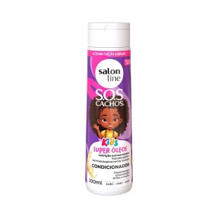 CONDICIONADOR SALON LINE 300ML - SOS CACHOS KIDS - SUPER ÓLEOS