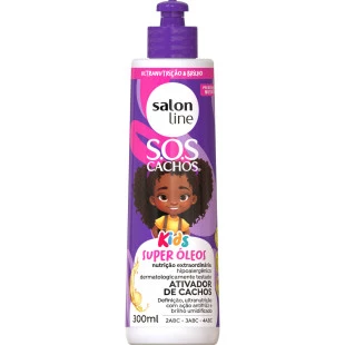 ATIVADOR DE CACHOS SALON LINE 300ML - SOS CACHOS - KIDS DEFINIÇÃO