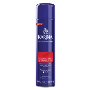 HAIR SPRAY KARINA 400ML - FIXAÇÃO NORMAL