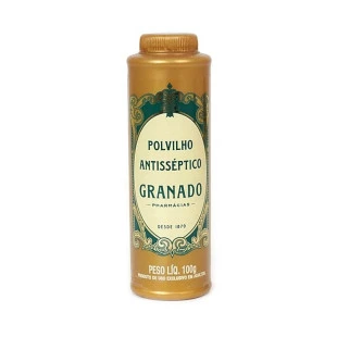 TALCO GRANADO 100G - TRADICIONAL - POLVILHO ANTISSÉPTICO
