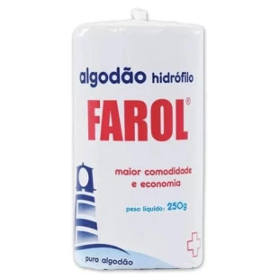 ALGODÃO HIDRÓFILO FAROL 250G ROLO