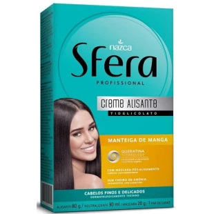 KIT CREME ALISANTE NAZCA 80G - SFERA PROFISSIONAL - MANTEIGA DE MANGA