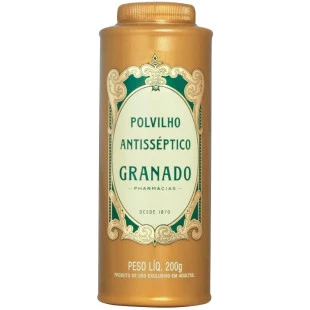 TALCO GRANADO 200G - TRADICIONAL - POLVILHO ANTISSÉPTICO