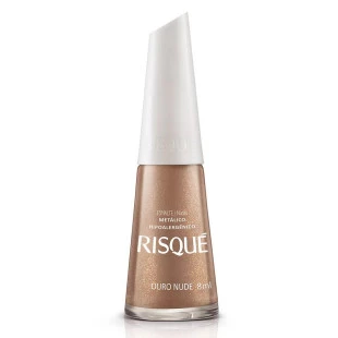 ESMALTE RISQUE METÁLICO - OURO NUDE