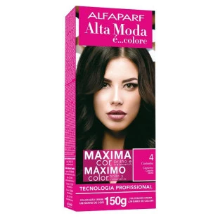 COLORAÇÃO ALTA MODA - È COLORE KIT - 4.0 - CASTANHO MEDIO