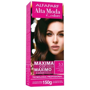COLORAÇÃO ALTA MODA - È COLORE KIT - 5.3 - CASTANHO CLARO DOURADO