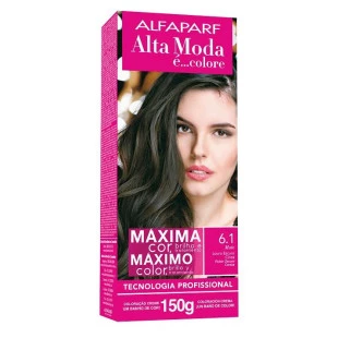 COLORAÇÃO ALTA MODA - È COLORE KIT - 6.1 - LOURO ESCURO CINZA