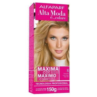 COLORAÇÃO ALTA MODA - È COLORE KIT - 8.0 - LOURO CLARO