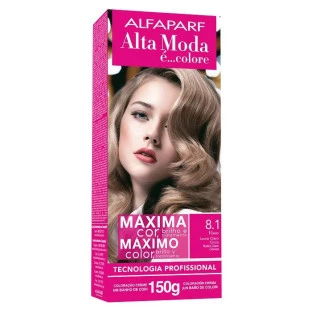 COLORAÇÃO ALTA MODA - È COLORE KIT - 8.1 - LOURO CLARO CINZA