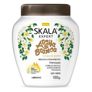 MÁSCARA CAPILAR SKALA 1KG - ARGILA BRANCA