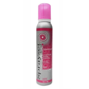 MOUSSE FIXADOR ASPA 140G SPRAYSET - FORTE