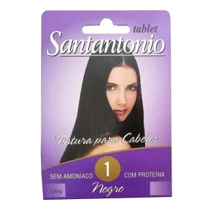 COLORAÇÃO TABLET SANTANTONIO NÚMERO 1 - NEGRO