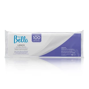 LENÇO PARA DEPILAÇÃO FALSO TECIDO DEPIL BELLA 100UN BRANCO
