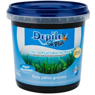 CERA DEPILE PLUS 600G HIDROSSOLÚVEL - ALGAS MARINHAS