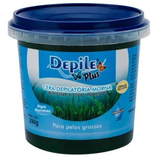 CERA DEPILE PLUS 290G HIDROSSOLÚVEL - ALGAS MARINHAS