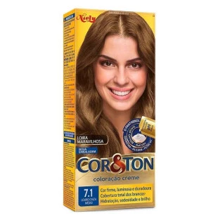 COLORAÇÃO COR E TON 7.1 - LOURO CINZA MÉDIO