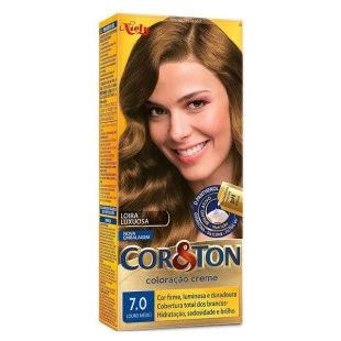COLORAÇÃO COR E TON 7.0 - LOURO MÉDIO