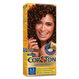 COLORAÇÃO COR E TON 5.3 - CASTANHO CLARO DOURADO