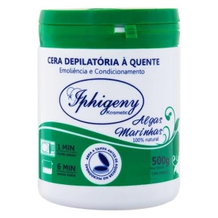 CERA DEPILATÓRIA IPHIGENY 500G ALGAS MARINHAS