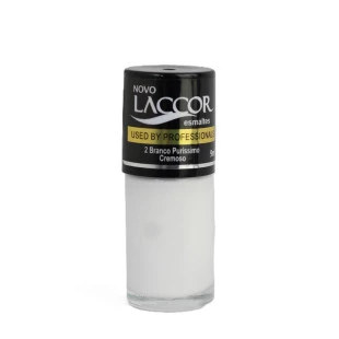ESMALTE LACCOR CREMOSO - BRANCO PURÍSSIMO