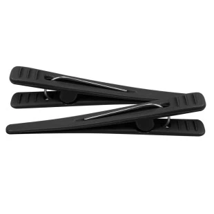 CLIPS DE CABELO SANTA CLARA 12 UNIDADES PLASTICO - PRETO - ref:3212