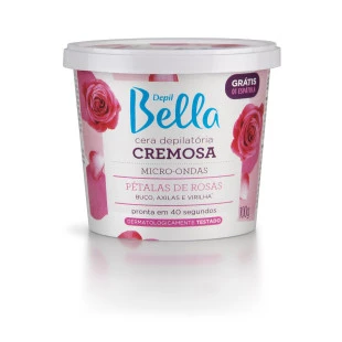 CERA DEPIL BELLA 100G MICROONDAS - PÉTALAS DE ROSAS