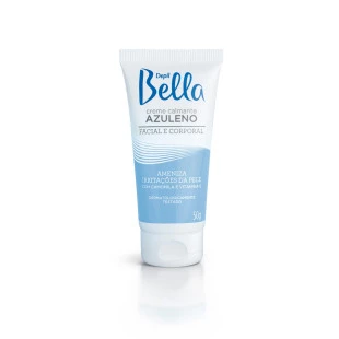 CREME CALMANTE DEPIL BELLA 50G AZULENO / ALFAZULEN - AMENIZA IRRITAÇÕES DA PELE