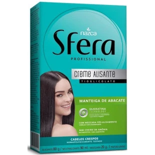 KIT CREME ALISANTE NAZCA 80G - SFERA PROFISSIONAL - MANTEIGA DE ABACATE