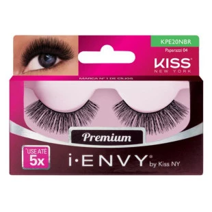 CÍLIOS POSTIÇOS KISS I-ENVY - PAPARAZZI 04 - 1 PAR