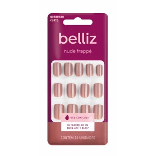 UNHAS POSTIÇAS BELLIZ - NUDE FRAPPÉ ref:1250