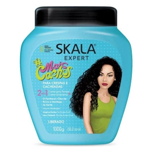 MÁSCARA CAPILAR SKALA 1KG - MAIS CACHOS 2 EM 1
