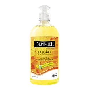 LOÇÃO PRÉ DEPILATÓRIA DEPIMIEL 1L - LIMPA E SUAVIZA