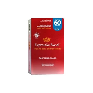 HENNA PARA SOBRANCELHA EXPRESSÃO FACIAL 3.75G - CASTANHO CLARO