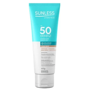 PROTETOR SOLAR SUNLESS FACIAL 60G - FPS 50 - BEGE MÉDIO