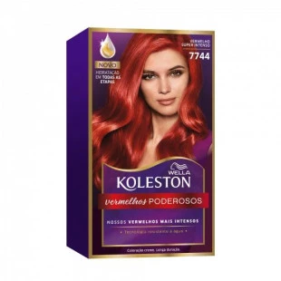 COLORAÇÃO KOLESTON - VERMELHOS PODEROSOS - 7744 VERMELHO SUPER INTENSO
