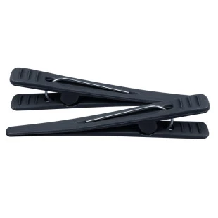 CLIPS DE CABELO SANTA CLARA 12 UNIDADES CARBONO - ANTIESTATICO PRETO - ref:4520