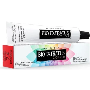 COLORACAO BIO EXTRATUS COLOR 7.4 - LOURO MÉDIO ACOBREADO