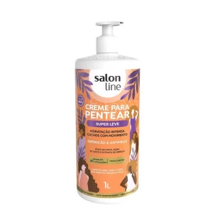 CREME PARA PENTEAR SALON LINE 1 LITRO - SUPER LEVE