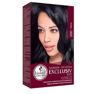 TONALIZANTE HASKELL EXCLLUSIV TOM - 200 PRETO