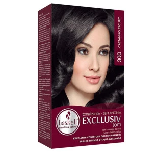 TONALIZANTE HASKELL EXCLLUSIV TOM - 300 CASTANHO ESCURO