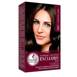 TONALIZANTE HASKELL EXCLLUSIV TOM - 500 CASTANHO CLARO