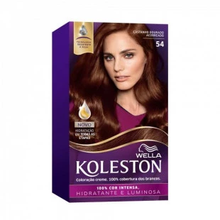 COLORAÇÃO KOLESTON - 54 CASTANHO DOURADO ACOBREADO