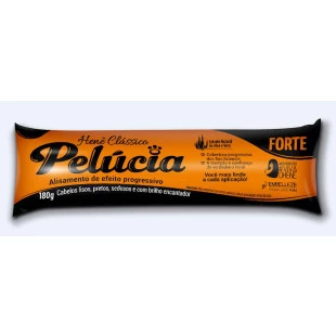 CREME ALISANTE COM COLORAÇÃO HENÊ CLASSICA 180G PELÚCIA  FORTE - PRETO