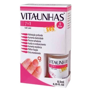 BASE UNHA VITAUNHAS S.O.S - FORTALECEDORA - NAIL CARE 7X1