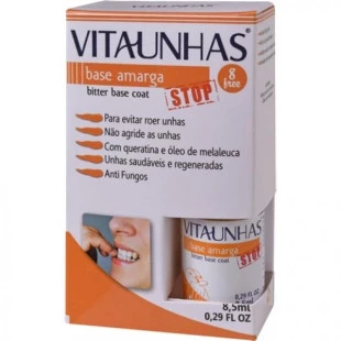 BASE UNHA VITAUNHAS STOP - AMARGA - BITTER BASE COAT