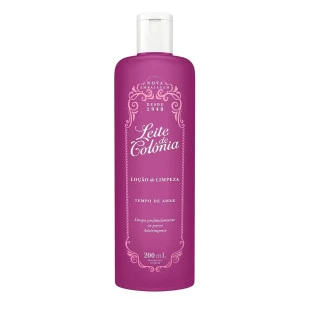 LOÇÃO DE LIMPEZA LEITE DE COLÔNIA 200ML - TEMPO DE AMAR