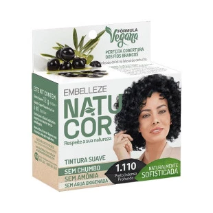 TONALIZANTE NATUCOR 1.110 - PRETO INTENSO PROFUNDO