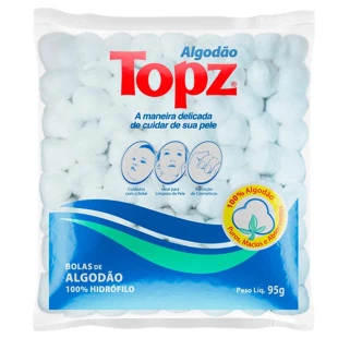 ALGODÃO HIDROFILO TOPZ 95G - BOLA